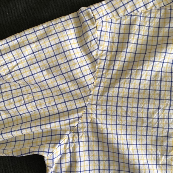 Ralph Lauren 100% cotton Custom Fit Long Sleeve Button Down Windowpane check - Picture 8 of 14